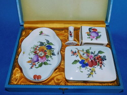 Herendi Fruit Pattern Cigarette Set