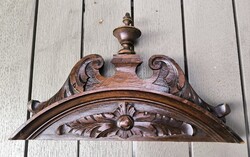 Gyönyörű dúsan faragott Neoreneszànsz Ónémet stílusú Fali Óra rúgós vagy súlyos óra torony bútor dís