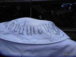 VINTAGE - KABÁT - FARMER - ALKUKÉPES -  CHAMPAGNE ON ICE  - HÓFEHÉR - STRASSZOS - 38 méret - ÚJSZERŰ