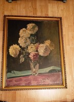 Szegedi Molnár Géza nagyméretű olaj-vászon festmény