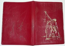 Retro papírboltos műbőr HORGÁSZENGEDÉLY BORÍTÓ 13 X 9 cm összecsukva a képek szerint