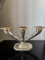 Vintage Alpaca Silver Candle Holder Designed by Otto Wolter