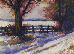 1X196 Pálla Jenő (1883-1958) : Téli út