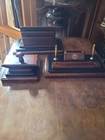 Antik íróasztali tintatartó szett