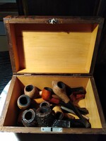 Régi pipa és szipka gyűjtemény