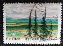 F1037p / Finnország 1988 Finn nemzeti park bélyeg pecsételt