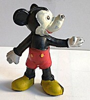 Vintage 1950'S - EREDETI DISNEY - USA - Miki egér - MICKEY MOUSE - jelzett figura 7 cm képek szerint