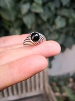 Szépséges ónix köves ezüst gyűrű