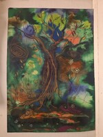 Jozefka Antal (1935-) festmény, 64x45 cm