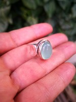 Szépséges, fluorit köves ezüst gyűrű