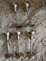 Alpakka jelzett pálinkás pohár