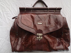 TÁSKA - ALKUKÉPES - BŐR - PEARLINI - 43 x 36 x 21 cm - VALÓDI BŐR - ELEGÁNS - EXKLUZÍV