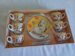 Marilyn porcelán kávés készlet