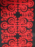 RÉGI, FILC RÁTÉTES ASZTALTERÍTŐ..ALKUKÉPES!