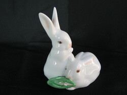 Herendi porcelán nyuszi pár