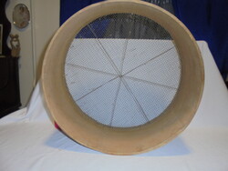 Régi monogramos rosta, szita - nagy méret - újszerű