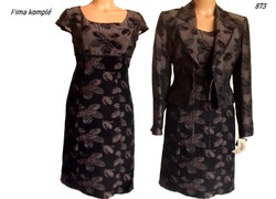Elegáns Pima komplé - egész ruha +blézer M -es 873