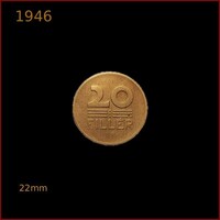 1946 -----AZ ELSŐ  GYÖNYÖRŰ VÁLTÓPÉNZ A 20 FILLÉRES!