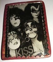 1980-as évek céllövöldés 3 pálcás trafikáru zsebtükör KISS ZENEKAR USA FF. fotóval  a képek szerint