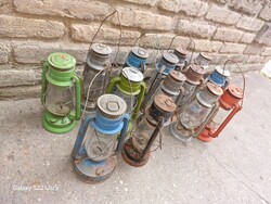 Régi viharlámpa antik vihar lámpa népi régiség paraszt kultúra villágitás