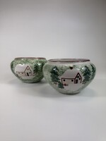 Pair of Ceramic Flower Pots