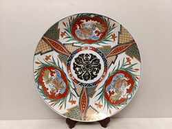 Antik imari kézzel festett Japán kínai porcelán nagy tál tányér Ázsia 234 5289