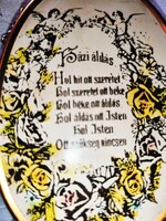 Vintage falra akasztható házi áldás