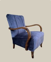 Art deco fotel  Felújított, új állapot.