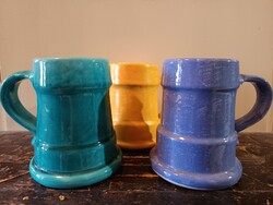 Mihály Béla ceramic jugs 3 pcs x