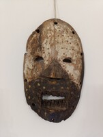 Afrikai maszk antik Lega népcsoport Kongó B3 296 5366