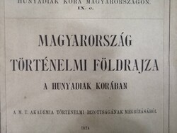 Csánki: Magyarország történelmi földrajza a Hunyadiak korában - 1913, VÁGATLAN - 5. kötet
