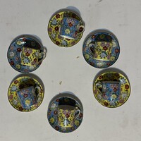 Chinese Hand-Painted Exclusive Cup, Plate Set (6 pcs)