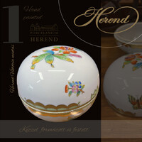 Herendi Viktória mintás kerek bonbonier