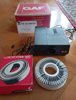 GAF diavetítő szett GAF 202 diavetítő + GAF Rotoray 100 diavetítő tárcsa + diavetítő vászon állvány