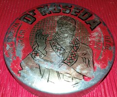 1930'S DR. NOSEDA - fém lemez borotvaszappan tartó - CSAK A DOBOZTETŐ !! RITKA 10 cm a képek szerint
