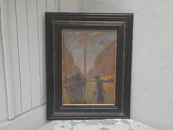 1,-Ft Antik 1800-as évekből való festmény Paris