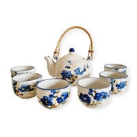 Vintage kínai porcelán teás készlet