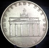 Német Demokratikus Köztársaság 5 márka, 1971 a Brandenburgi Kapu, Berlin A17D3