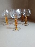 Theresienthal glass cups (8 pcs)