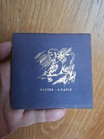 1958- BIBLIOFIL-SZÁSZ ENDRE illusztrálta minilönyv GOETHE : A NAPLÓ  --erotikus költészet