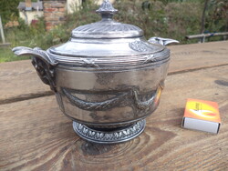 Empire ezüstözött cukortartó bonbonier