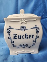 4. Német cukortartó porcelán fedővel (zucker)