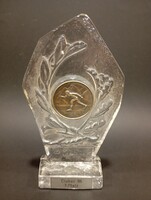 Joska kristály sielős emlékplakett