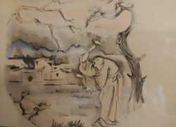 Tusrajz, Japán/ festmény.