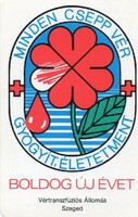Kártyanaptár: Vöröskereszt.