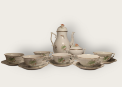 Herendi csipkebogyó mintás teás készlet