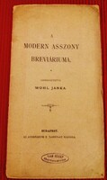 1895.Wohl Janka- A modern asszony breviáriuma könyv a képek szerint ATHENEUM R. TÁRSULAT