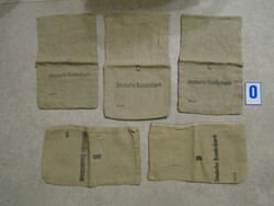 Old German Money Bag 5pcs