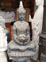 Csoda Szép Nagy 65cm Thai Buddha kerti szobor feng shui Fagyálló műkő Japán kert