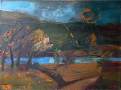 Kádár János Miklós képcsarnokos festmény